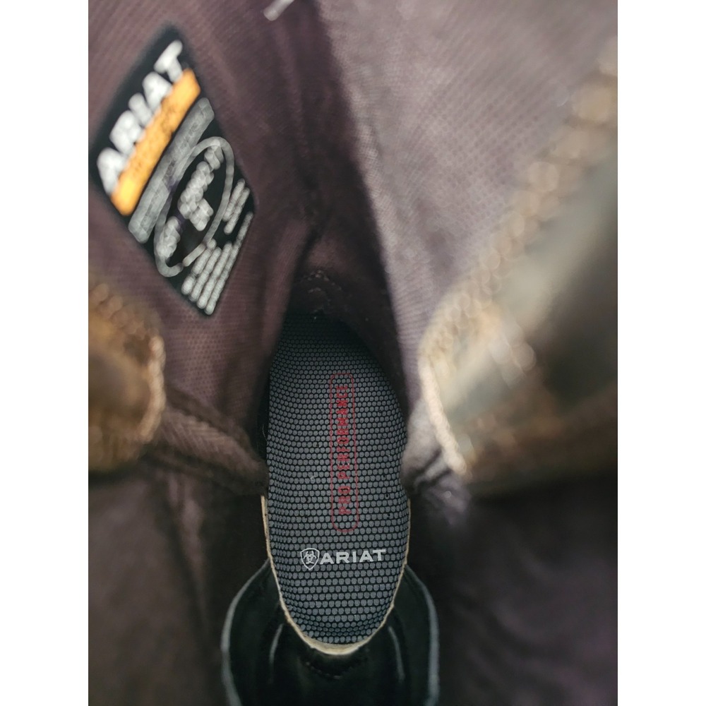Ariat® (Men's 10 D) WorkHog™ ATS® Max Square-Toe Work Boot in Dark Earth - $220 - Picture 11 of 12